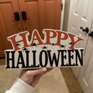 Wooden Halloween sign